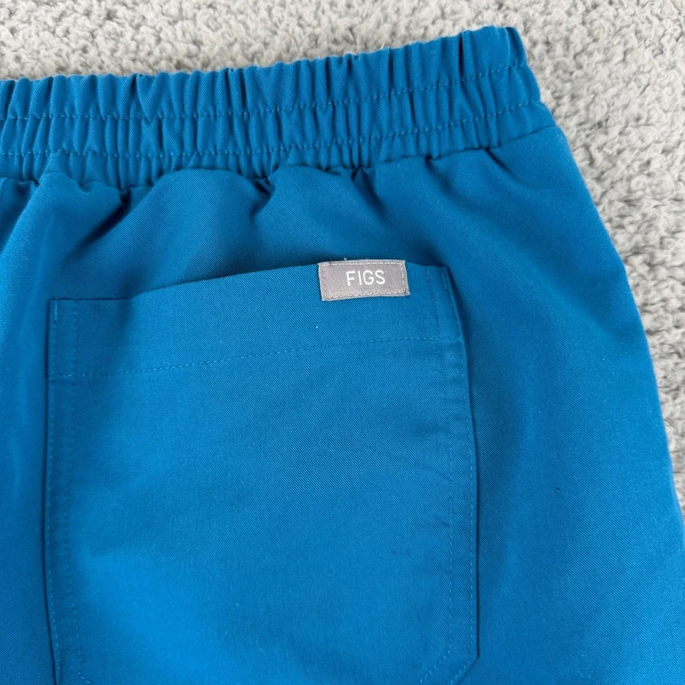 FIGS Scrub Pants Unisex S Blue Jogger Drawstring Technical Collection‎ Medical
